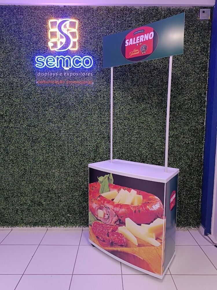 Balcão promocional personalizado Salerno — Alimentos e Bebidas
